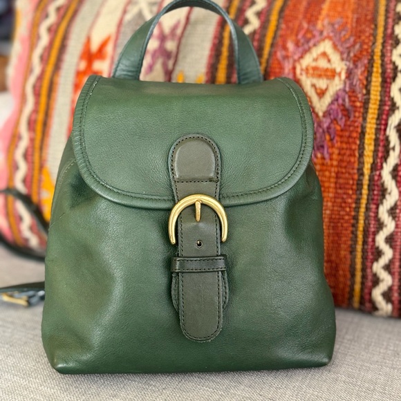 Vintage Coach Bantam Bag in Bottle Green 🍀💚🌲 From 1995 | In Excellent Condition - Picture 4 of 11